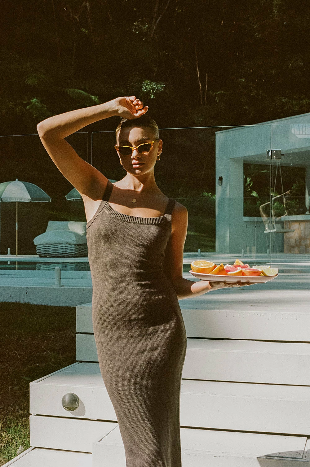 Vallie Midi Dress - Cocoa 7 Vallie Midi Dress - Cocoa - Image 5