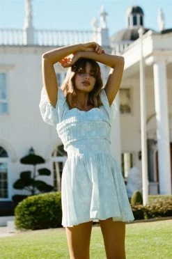 Zinnia Shirred Dress -SABO™ Shop 26f90717 2d79 4f71 98d3 5155a9347e44