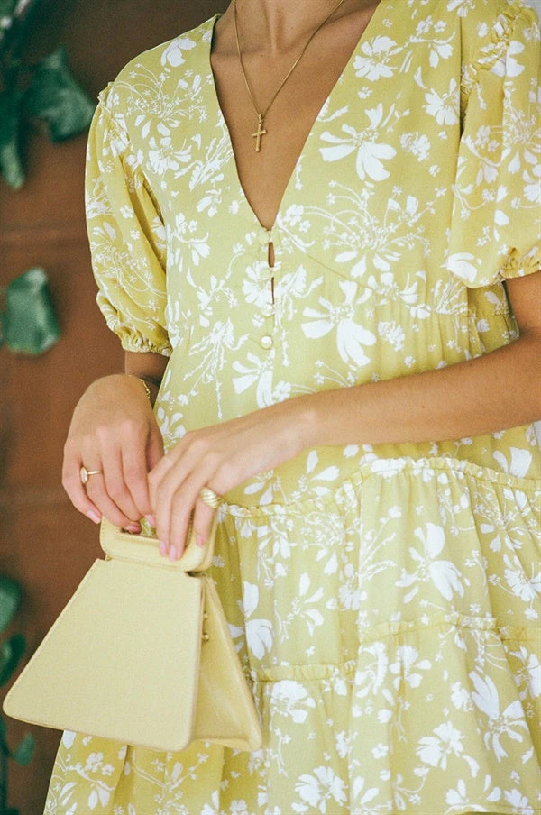 Tarelle Dress - Yellow 6 Tarelle Dress - Yellow - Image 4