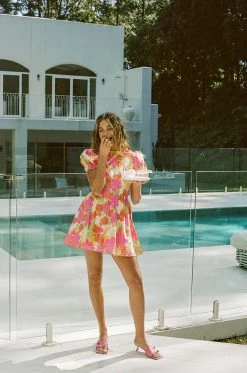 Veronika Shirred Dress