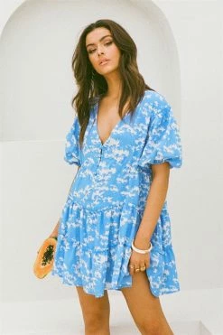 Tarelle Dress - Blue -SABO™ Shop 53eda9cd d15a 4bdb 83c4 b0614e9d5e77