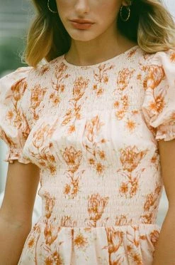 Charlize Shirred Dress -SABO™ Shop 5783be0f 8a90 4484 8844 cfffcc695932