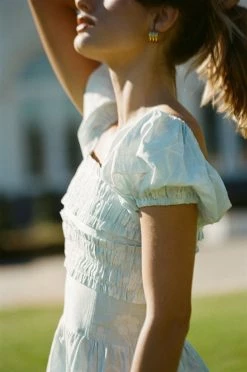 Zinnia Shirred Dress -SABO™ Shop 62d66086 64e9 4ebe 8442 f192ed11e1bf