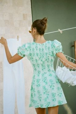 Charlize Shirred Dress - Tulip Floral -SABO™ Shop 724ae3d7 ca94 404c 896d d88b892c4903