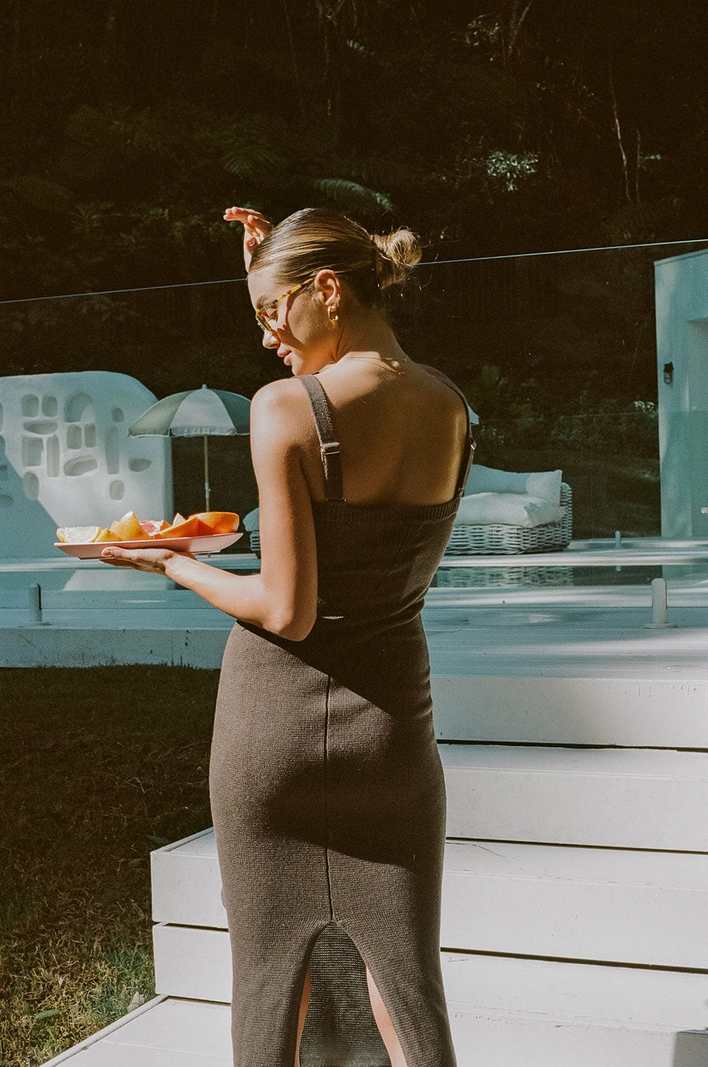 Vallie Midi Dress - Cocoa 5 Vallie Midi Dress - Cocoa - Image 3