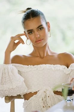 Ruffle Embroidered Dress -SABO™ Shop 94fde7b5 ddb2 4f7f a346 60a6356f79ec