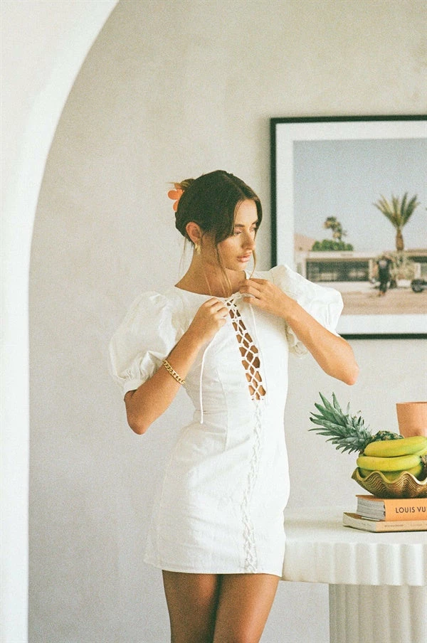 Alma Dress - White 3 Alma Dress - White