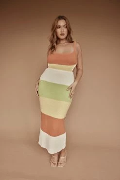 London Knit Dress - Earth -SABO™ Shop a58a8dca 38d8 4dbd 9b39 d81f64c624da