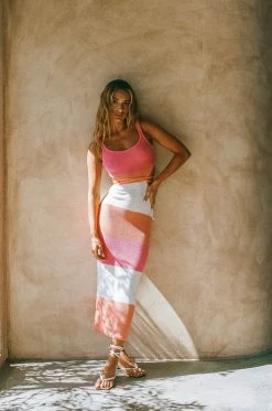 London Knit Dress - Sunset