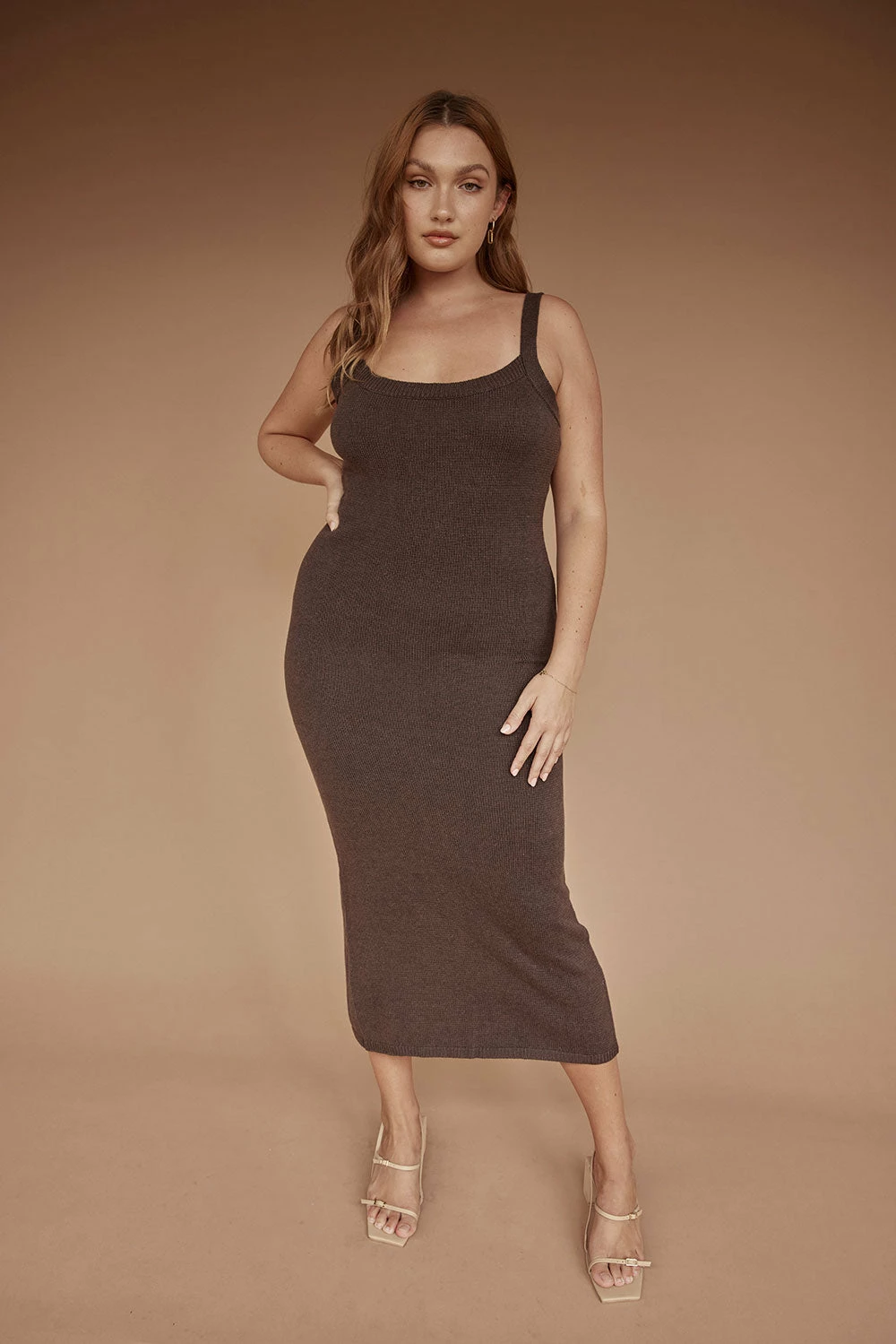 Vallie Midi Dress - Cocoa 9 Vallie Midi Dress - Cocoa - Image 7