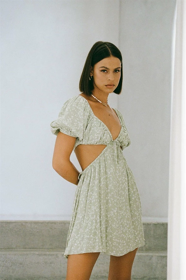 Eilish Dress - Moss 5 Eilish Dress - Moss - Image 3