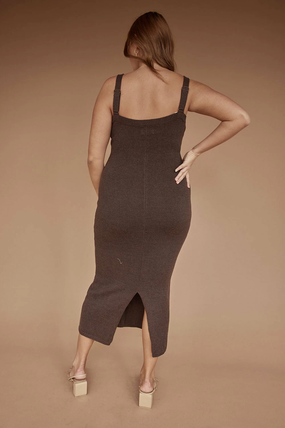 Vallie Midi Dress - Cocoa 11 Vallie Midi Dress - Cocoa - Image 9