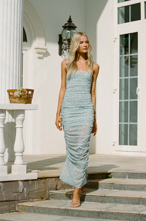 Serra Dress - Blue 5 Serra Dress - Blue - Image 3