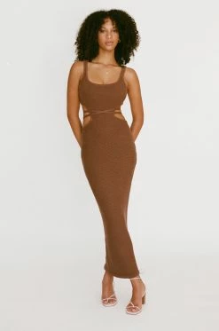 London Knit Dress - Chocolate -SABO™ Shop e2728df7 9160 4766 bc25 7d0ee8f775f6