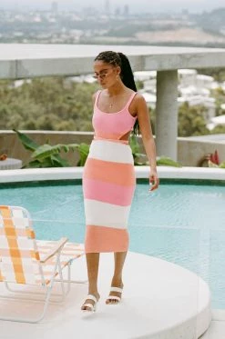 London Knit Dress - Sunset -SABO™ Shop e9e51ea8 69e7 4955 ae65 bc485b446289