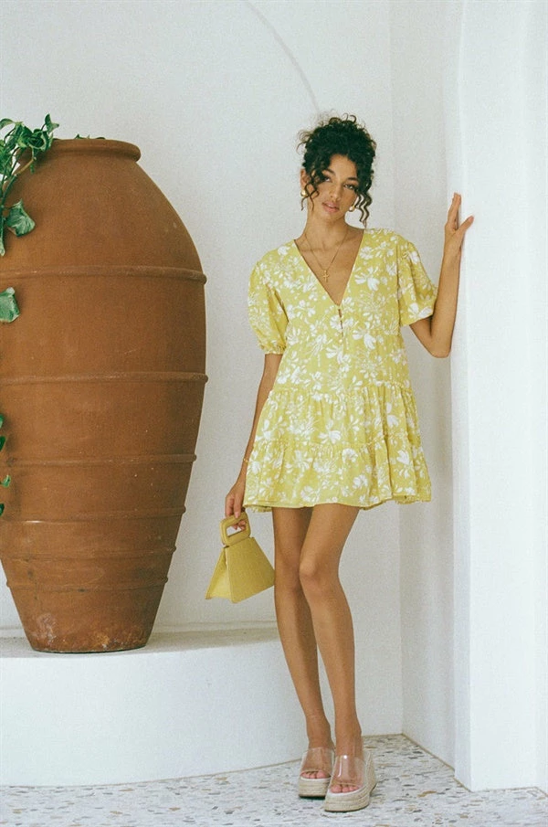 Tarelle Dress - Yellow 7 Tarelle Dress - Yellow - Image 5